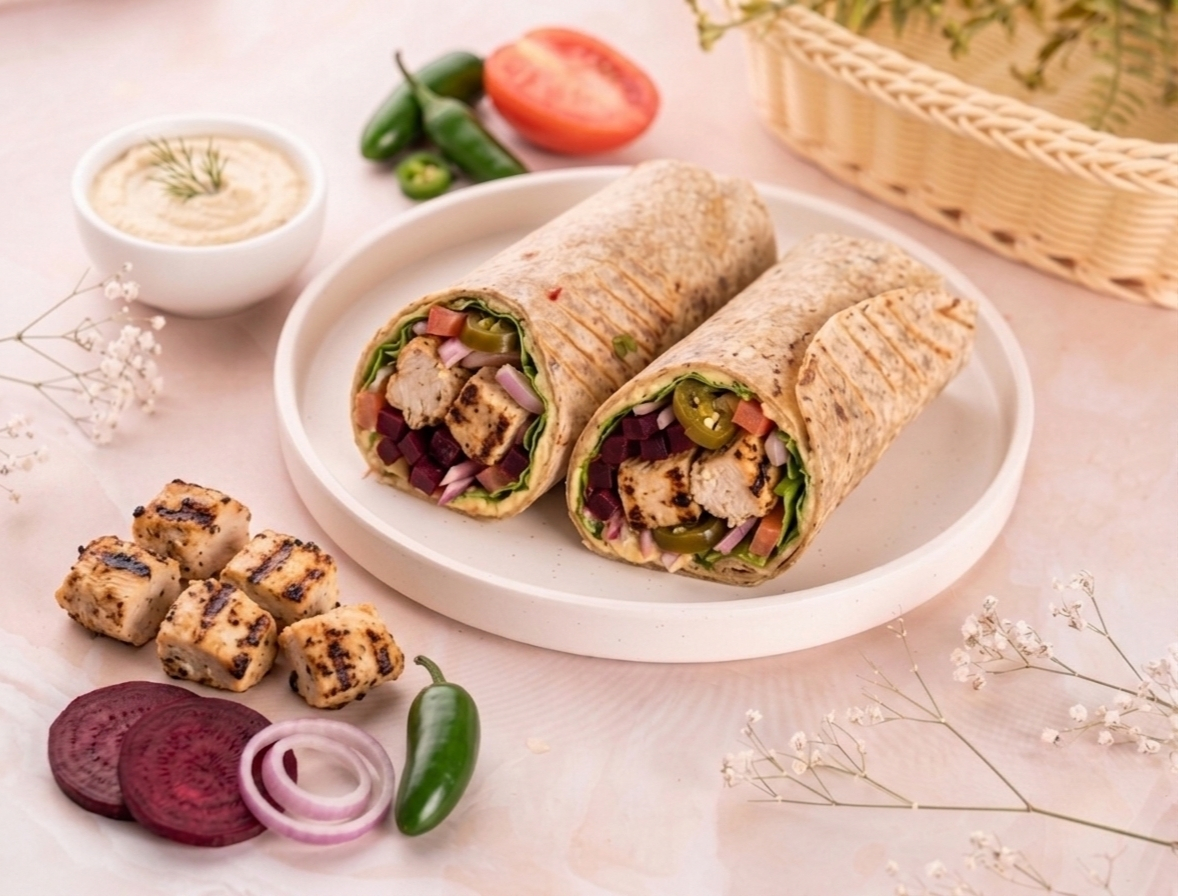 Thai Peanut Chicken Wrap